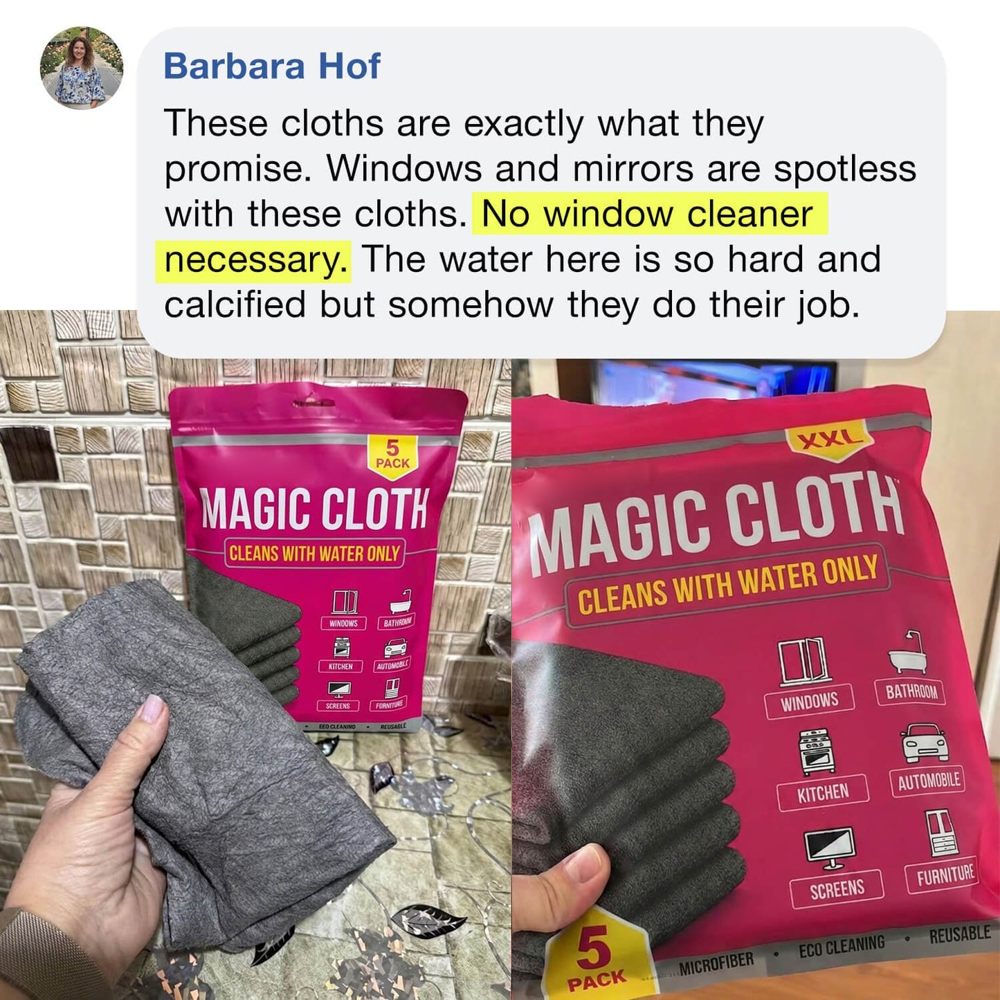Magic Microfiber Cleaning Cloth (5-Pack)