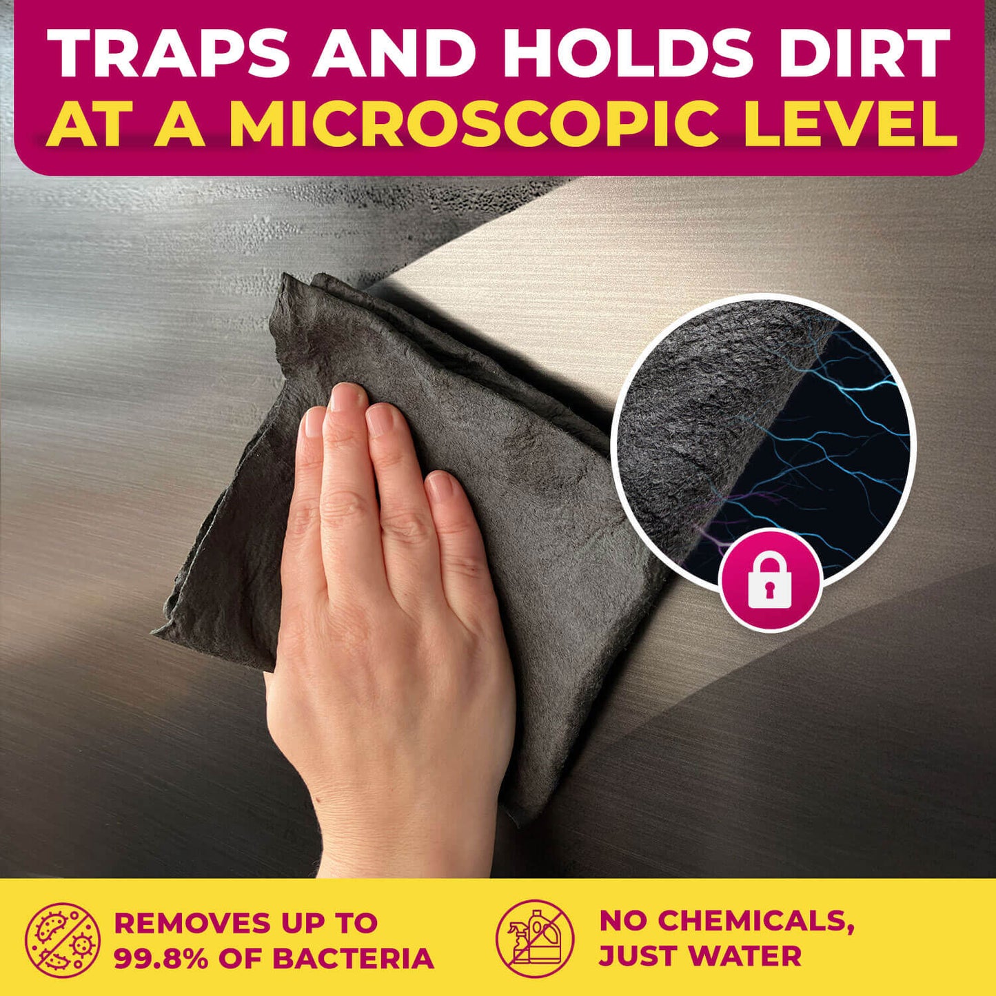 Magic Microfiber Cleaning Cloth (5-Pack)