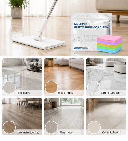 60-Pieces♻️ Multi-Surface Antibacterial Cleaner for Hardwood, Tile & Laminate
