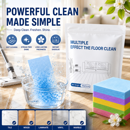 60-Pieces♻️ Multi-Surface Antibacterial Cleaner for Hardwood, Tile & Laminate
