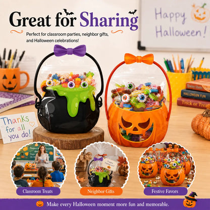 Halloween Plastic Goodie Bags, Trick or Treat Candy Bags 🎃（fb）