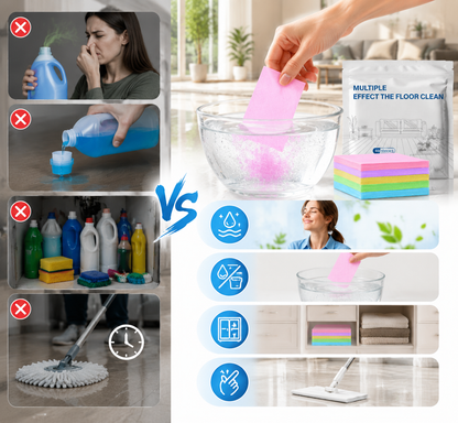 60-Pieces♻️ Multi-Surface Antibacterial Cleaner for Hardwood, Tile & Laminate