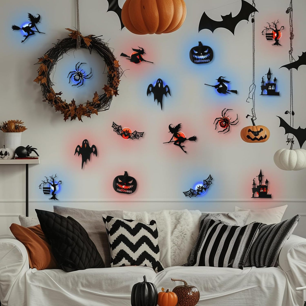 🎃 Halloween LED Silhouette Wall Light Stickers 🎃